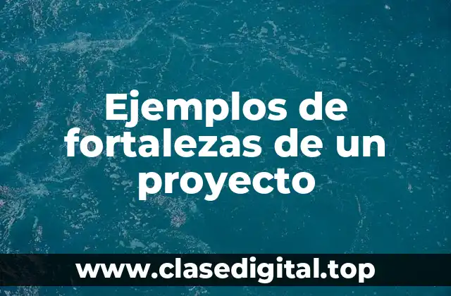 Ejemplos de fortalezas de un proyecto