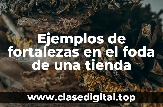 Ejemplos de fortalezas en el foda de una tienda