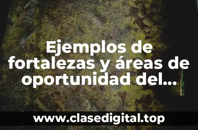 Ejemplos de fortalezas y áreas de oportunidad del docente