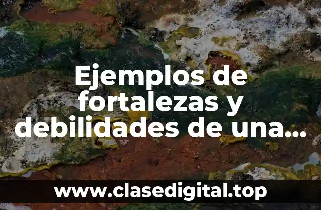 Ejemplos de fortalezas y debilidades de una empresa de transporte y Significado