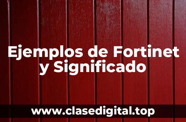 Ejemplos de Fortinet y Significado