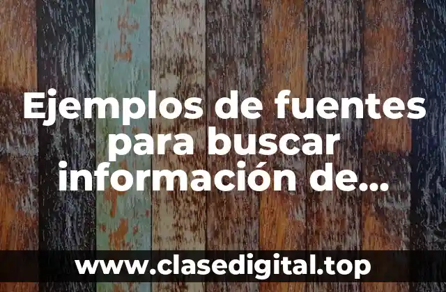 Ejemplos de fuentes para buscar información de Gabriel García Márquez y Significado