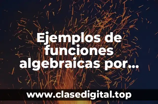 Ejemplos de funciones algebraicas por trigonométricas