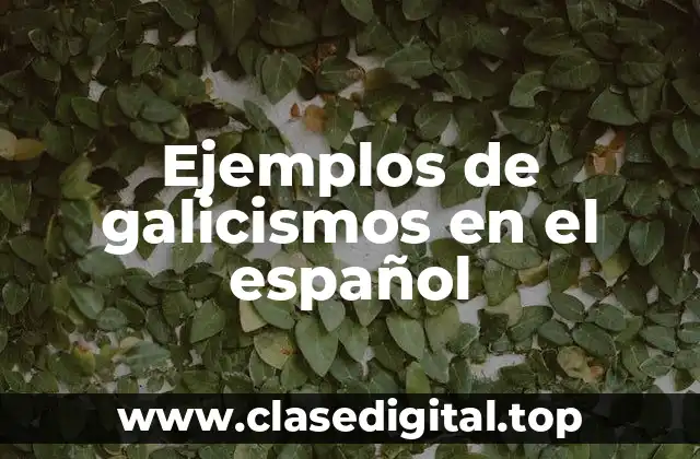 Ejemplos de galicismos en el español