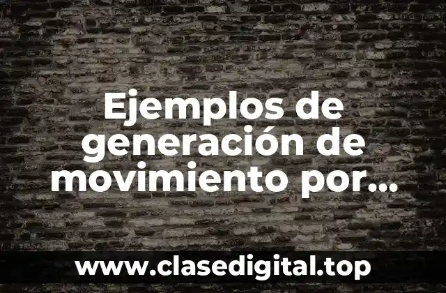 Ejemplos de generación de movimiento por medio de calor