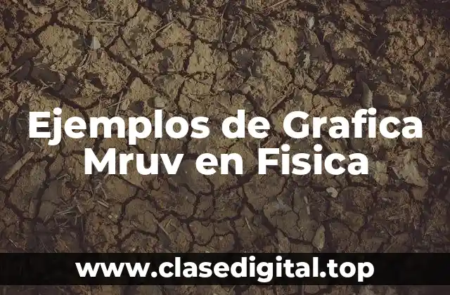 Ejemplos de Grafica Mruv en Fisica