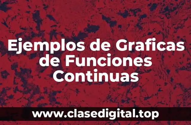 Ejemplos de Graficas de Funciones Continuas