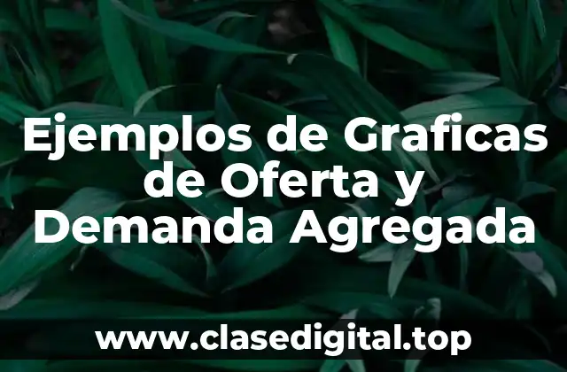 Ejemplos de Graficas de Oferta y Demanda Agregada