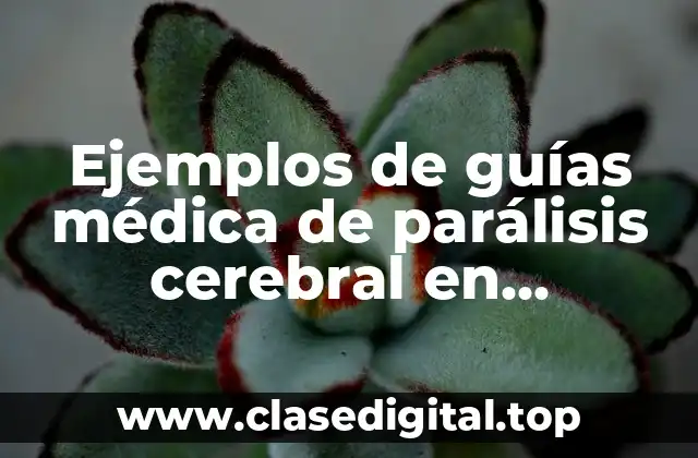 Ejemplos de guías médica de parálisis cerebral en diapositivas