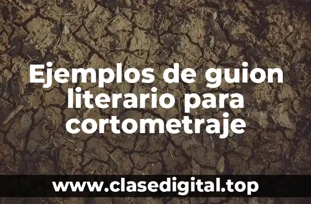Ejemplos de guion literario para cortometraje