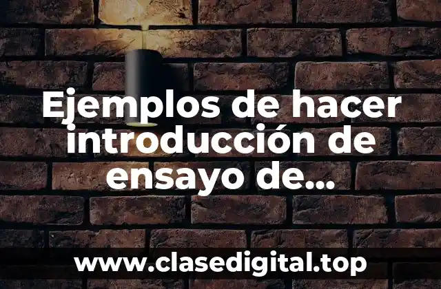 Ejemplos de hacer introducción de ensayo de ambientes virtuales