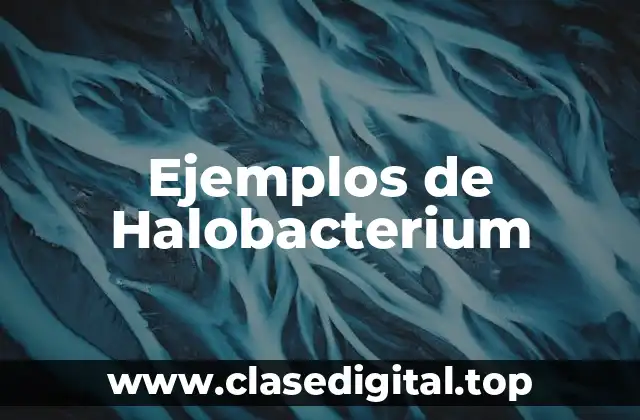Ejemplos de Halobacterium