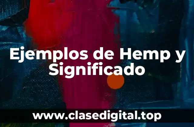 Ejemplos de Hemp