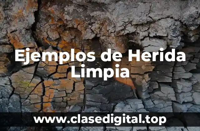 Ejemplos de Herida Limpia