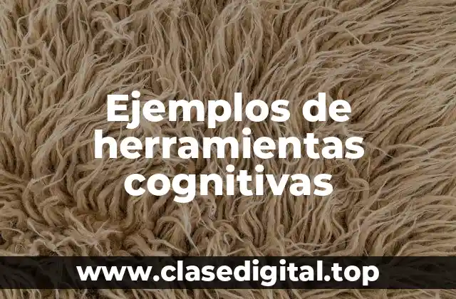 Ejemplos de herramientas cognitivas