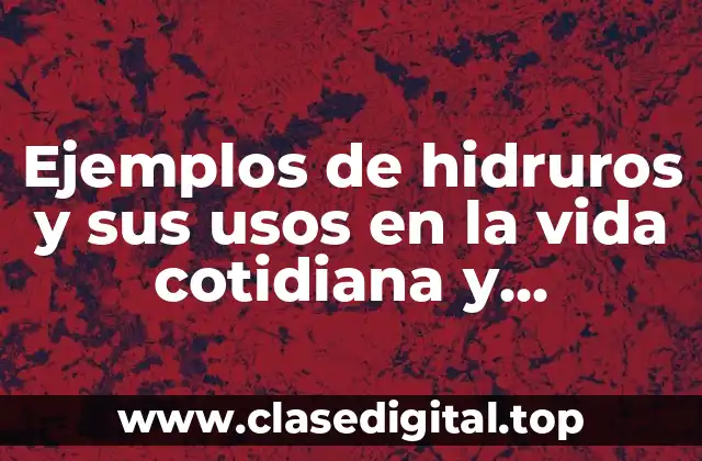 Ejemplos de hidruros