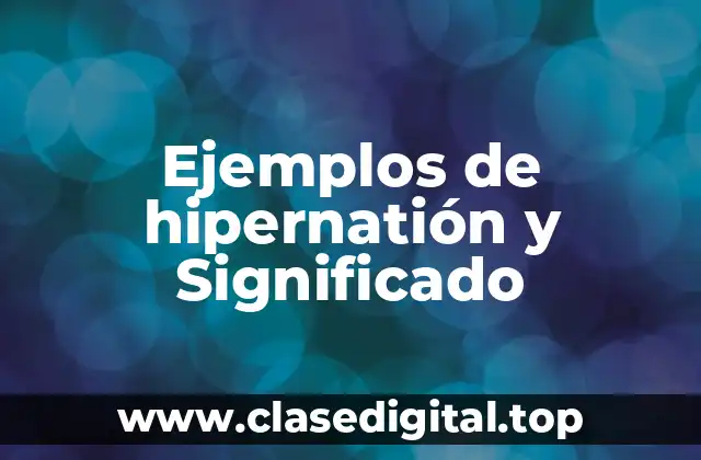 Ejemplos de hipernatión