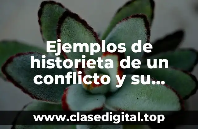 Diferencia entre una historieta de un conflicto y su solución y una historia de ficción