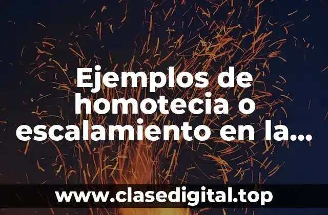 Ejemplos de homotecia o escalamiento en la vida cotidiana