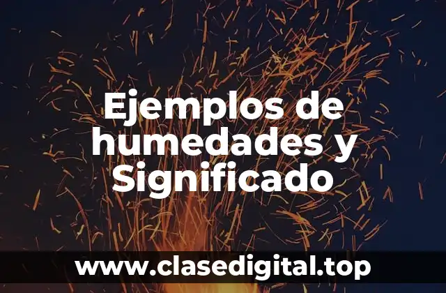 Ejemplos de humedades y Significado