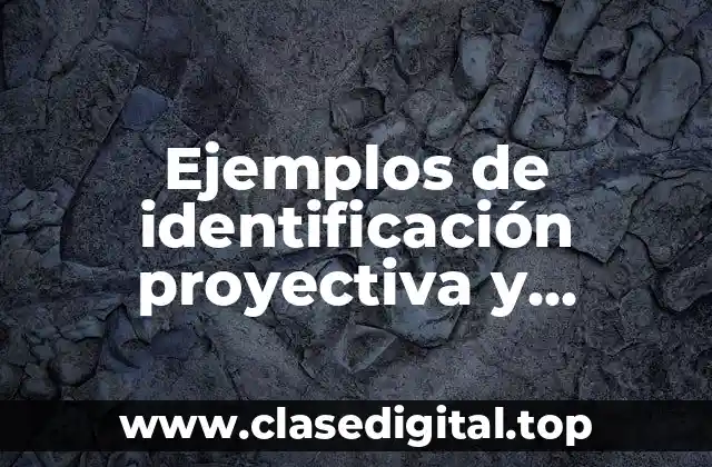 Ejemplos de identificación proyectiva y Significado