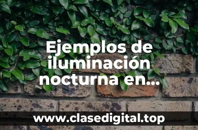 Ejemplos de iluminación nocturna en perimetros de vías de tren