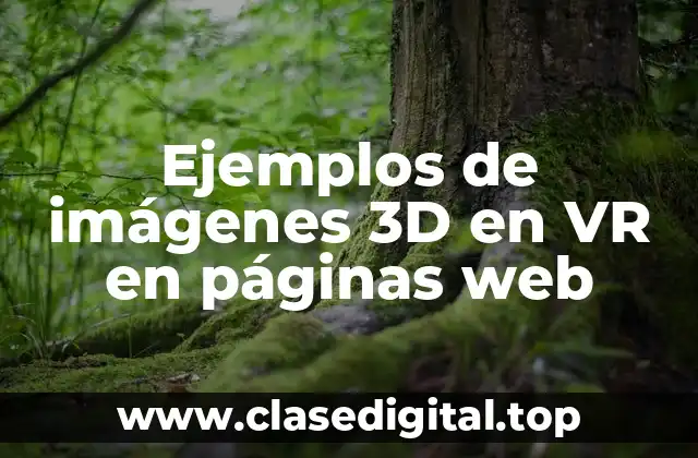Ejemplos de imágenes 3D en VR en páginas web