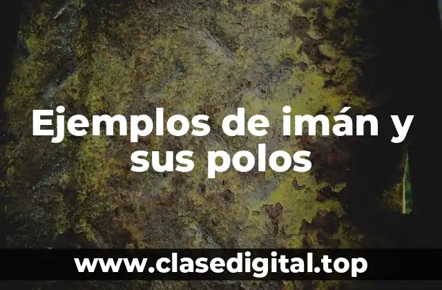 Ejemplos de imán y sus polos