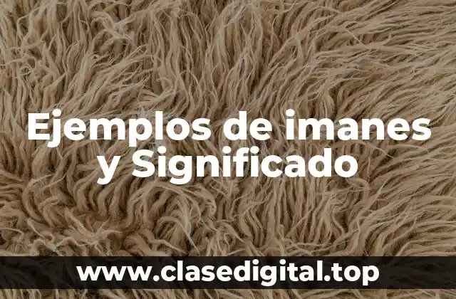 Ejemplos de imanes y Significado