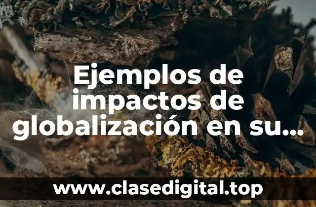 Ejemplos de impactos de globalización en su aspecto social