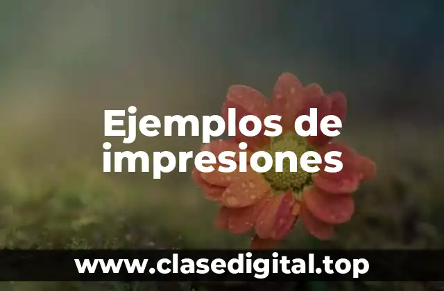 Ejemplos de impresiones