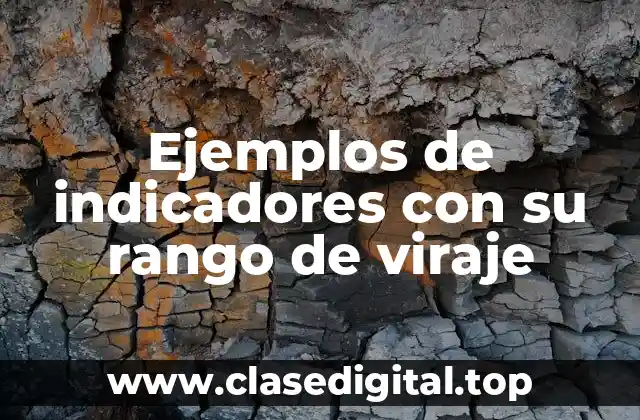 Ejemplos de indicadores de viraje