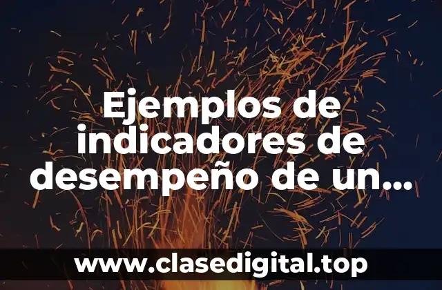 Ejemplos de indicadores de desempeño de un restaurante