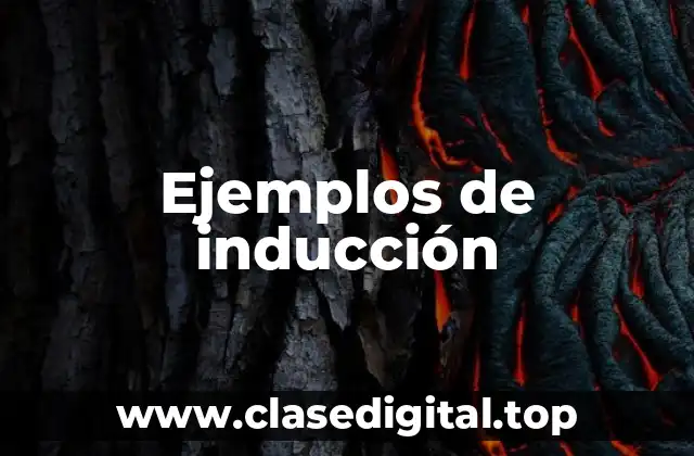 Ejemplos de inducción