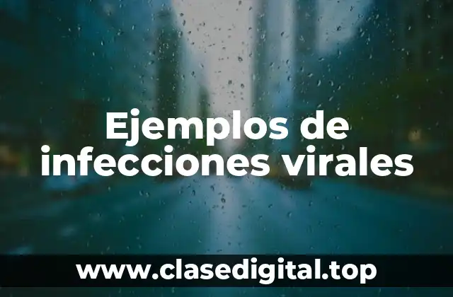 Ejemplos de infecciones virales