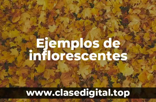 Ejemplos de inflorescentes