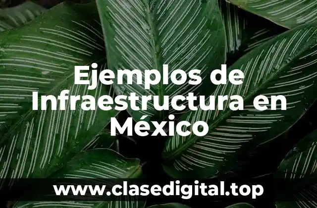 Ejemplos de Infraestructura en México