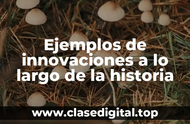 Ejemplos de innovaciones a lo largo de la historia