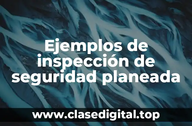 Ejemplos de inspección de seguridad planeada