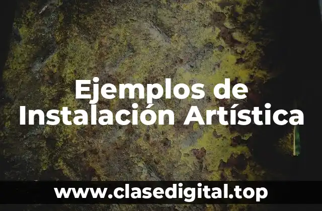 Ejemplos de Instalación Artística