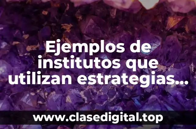 Ejemplos de institutos que utilizan estrategias de marketing promocional y Significado