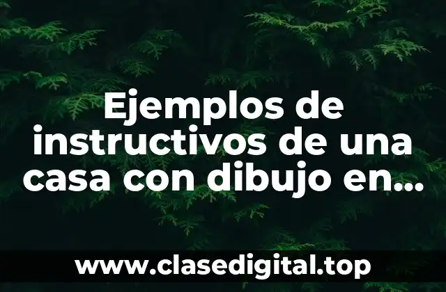 Ejemplos de instructivos de una casa con dibujo en 3D