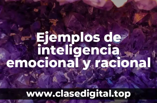 Ejemplos de inteligencia emocional y racional