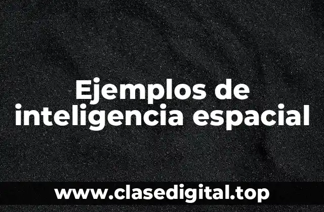 Ejemplos de inteligencia espacial