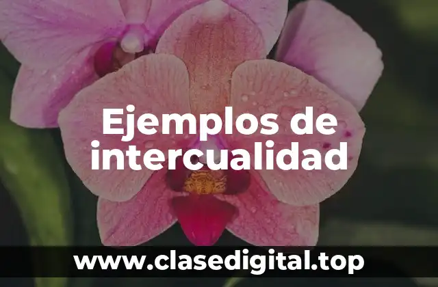 Ejemplos de intercualidad