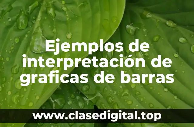 Ejemplos de interpretación de graficas de barras