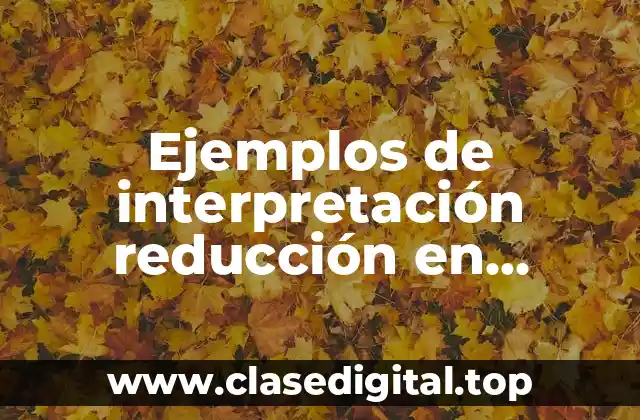 Ejemplos de interpretación reducción en porcentajes de un estado fianaciero