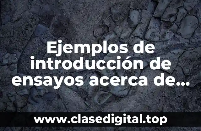 Ejemplos de introducción de ensayos acerca de pedagogos universales