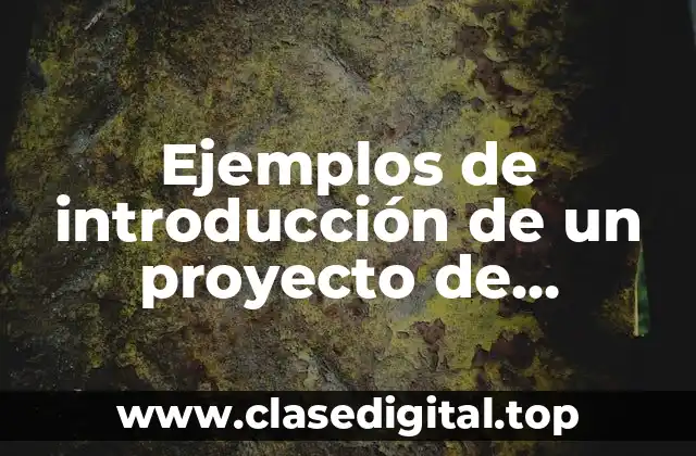 Ejemplos de introducción de un proyecto de personas con sobrepeso