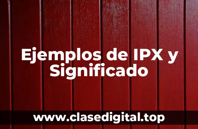 Ejemplos de IPX